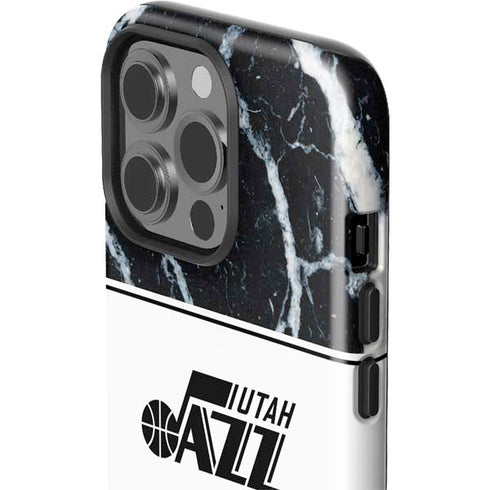 NBA Utah Jazz Marble iPhone 15 Pro Impact Case