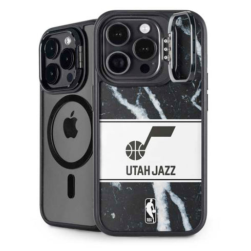 NBA Utah Jazz Marble iPhone 15 Pro Max Kickstand Case