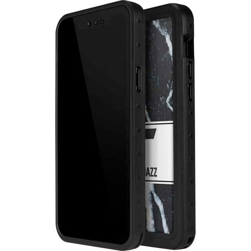 NBA Utah Jazz Marble iPhone 15 Pro Waterproof Case