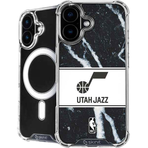 NBA Utah Jazz Marble iPhone 16 Plus MagSafe Case