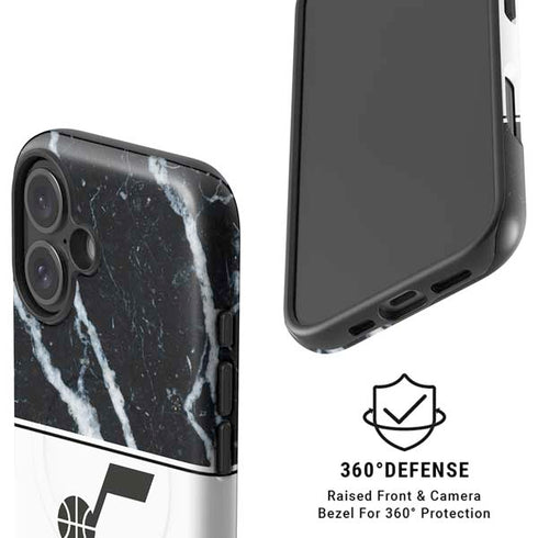 NBA Utah Jazz Marble iPhone 16 Plus Magsafe Impact Case