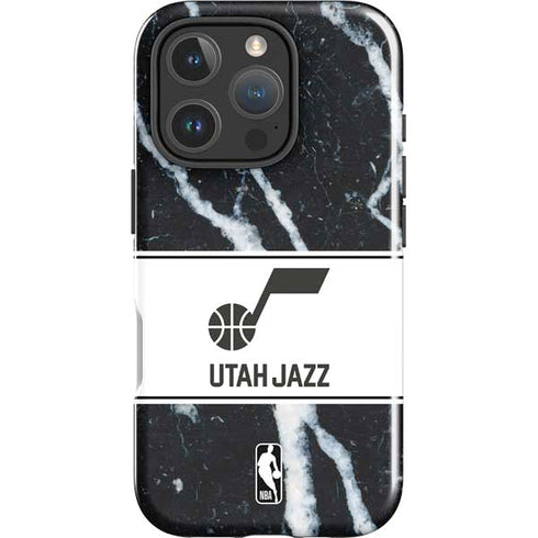 NBA Utah Jazz Marble iPhone 16 Pro Impact Case