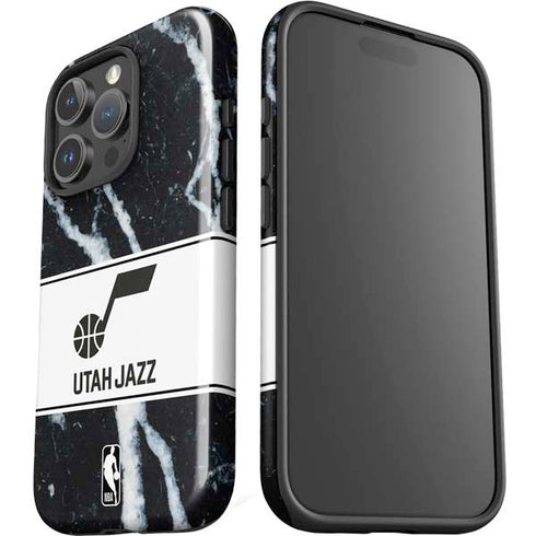 NBA Utah Jazz Marble iPhone 16 Pro Impact Case