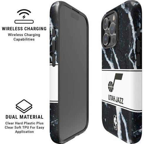 NBA Utah Jazz Marble iPhone 16 Pro Max Magsafe Impact Case