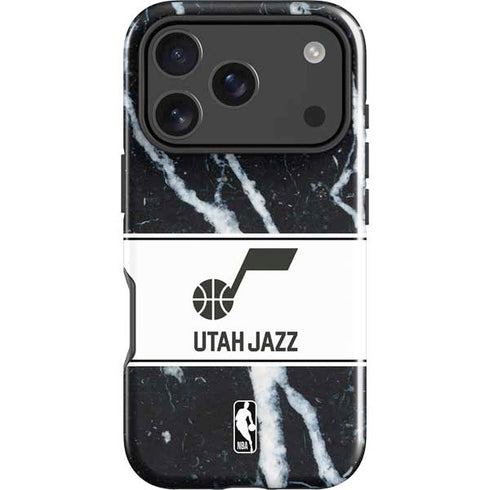 NBA Utah Jazz Marble iPhone 18 Pro Impact Case
