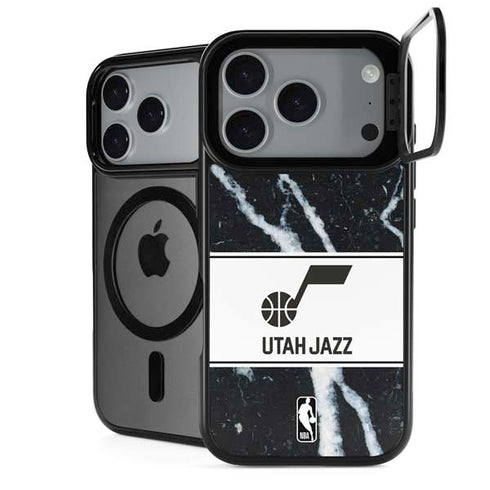 NBA Utah Jazz Marble iPhone 18 Pro Max Kickstand Case