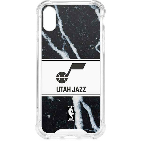 NBA Utah Jazz Marble iPhone XS Clear Case