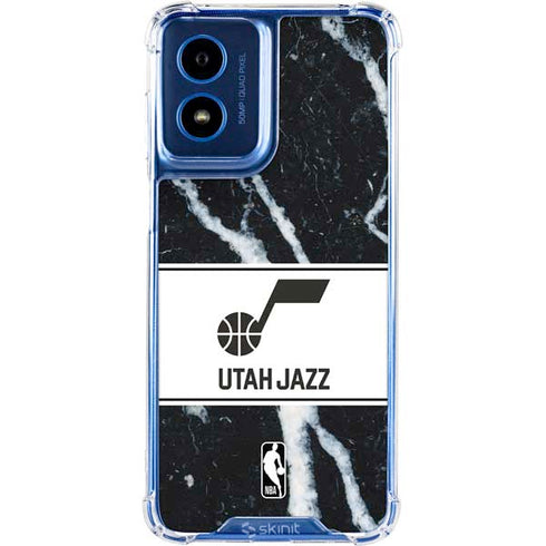 NBA Utah Jazz Marble Moto G 5G (2024) Clear Case