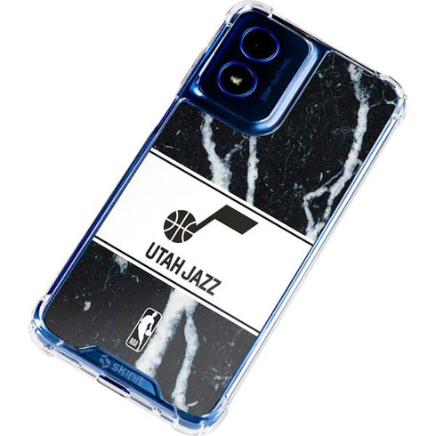 NBA Utah Jazz Marble Moto G 5G (2024) Clear Case