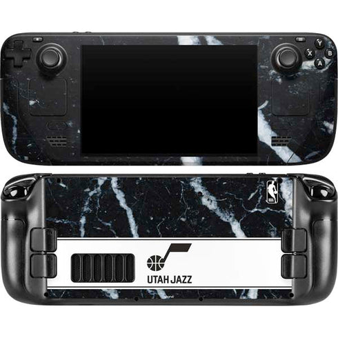 NBA Utah Jazz Marble Steam Deck Handheld Gaming Computer OLED Skin