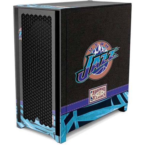 NBA Utah Jazz Retro Palms Corsair 4000D Tempered Glass Mid-Tower ATX Case Skin