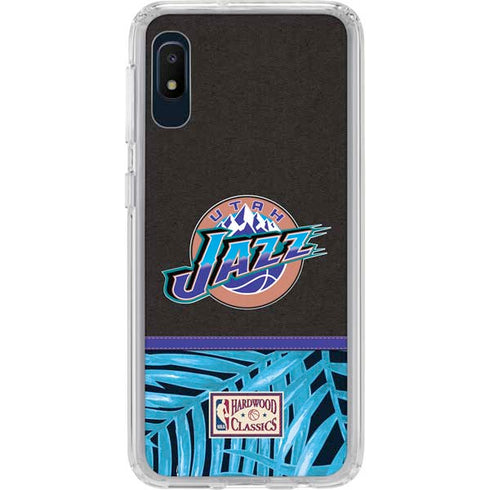 NBA Utah Jazz Retro Palms Galaxy A10e Clear Case