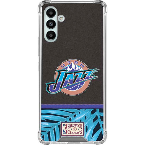 NBA Utah Jazz Retro Palms Galaxy A13 5G Clear Case