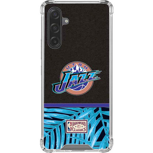 NBA Utah Jazz Retro Palms Galaxy A17 Clear Case