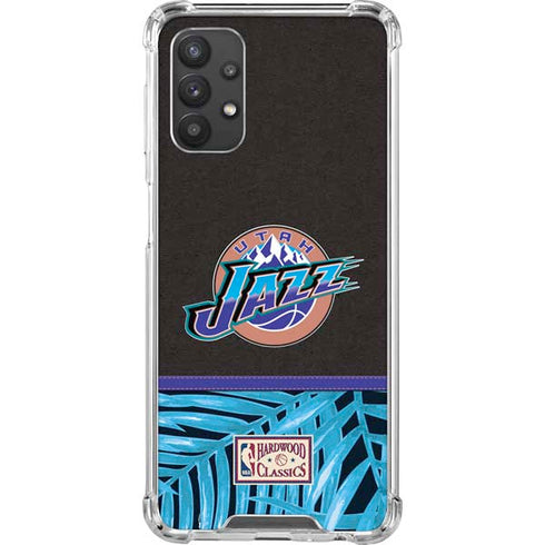 NBA Utah Jazz Retro Palms Galaxy A32 5G Clear Case