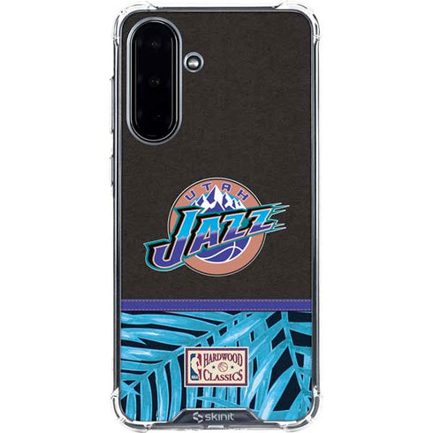 NBA Utah Jazz Retro Palms Galaxy A36 5G Clear Case