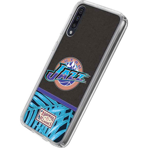 NBA Utah Jazz Retro Palms Galaxy A50 Clear Case