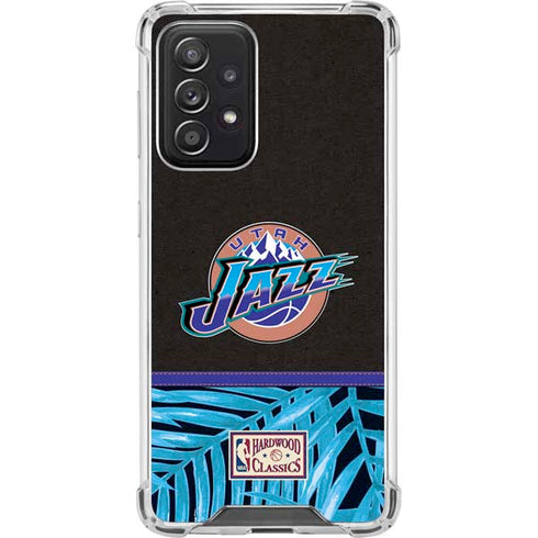 NBA Utah Jazz Retro Palms Galaxy A52 5G Clear Case