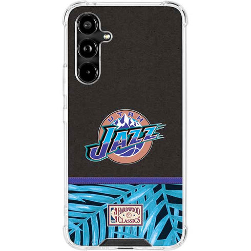 NBA Utah Jazz Retro Palms Galaxy A54 5G Clear Case