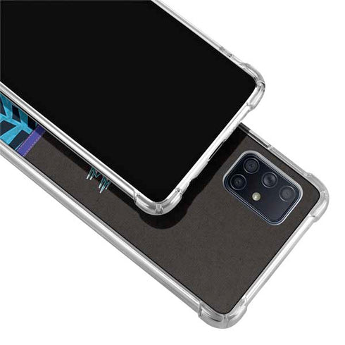 NBA Utah Jazz Retro Palms Galaxy A71 5G Clear Case