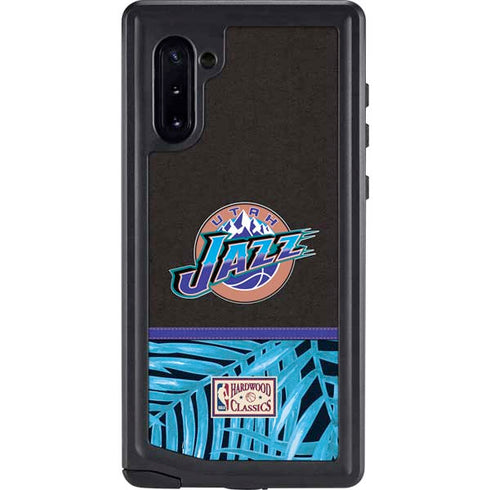 NBA Utah Jazz Retro Palms Galaxy Note 10 Waterproof Case