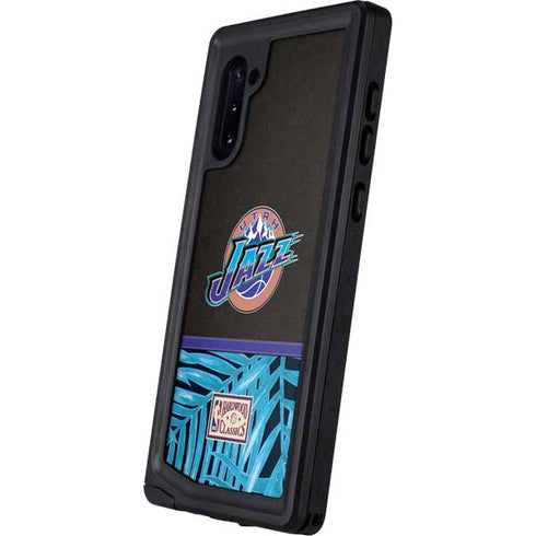 NBA Utah Jazz Retro Palms Galaxy Note 10 Waterproof Case