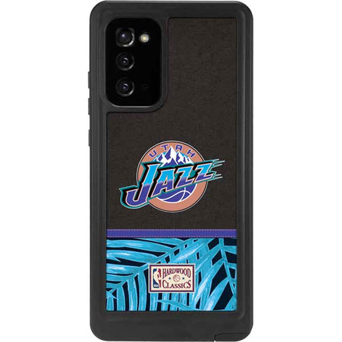 NBA Utah Jazz Retro Palms Galaxy Note20 5G Waterproof Case