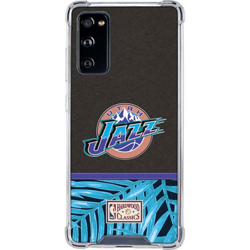 NBA Utah Jazz Retro Palms Galaxy S20 FE Clear Case