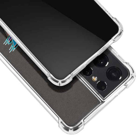 NBA Utah Jazz Retro Palms Galaxy S21 Ultra 5G Clear Case
