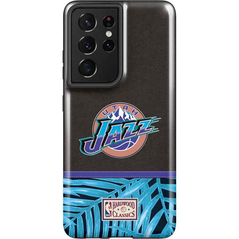NBA Utah Jazz Retro Palms Galaxy S21 Ultra 5G Pro Case