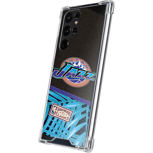 NBA Utah Jazz Retro Palms Galaxy S22 Ultra Clear Case