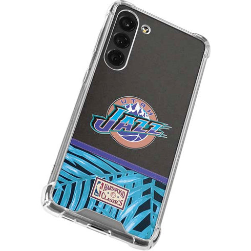 NBA Utah Jazz Retro Palms Galaxy S23 FE Clear Case