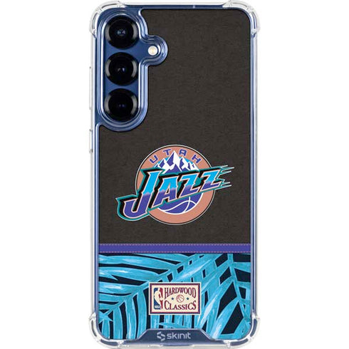 NBA Utah Jazz Retro Palms Galaxy S25 Clear Case