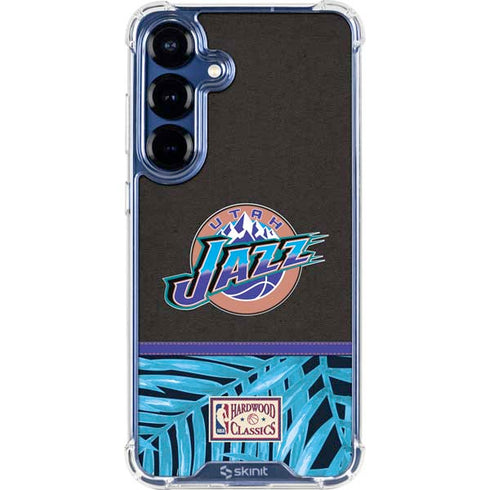 NBA Utah Jazz Retro Palms Galaxy S25 Plus Clear Case