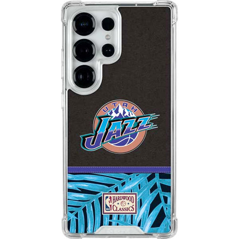NBA Utah Jazz Retro Palms Galaxy S26 Ultra Clear Case