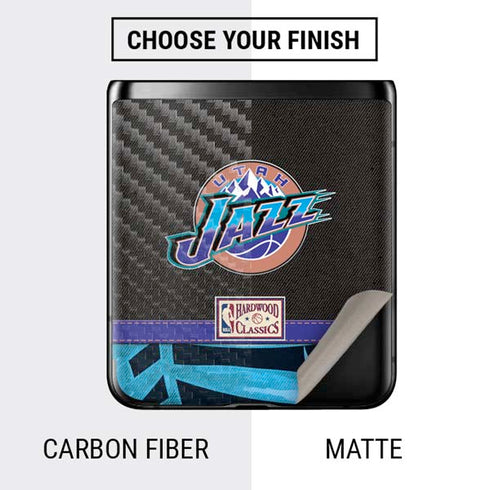 NBA Utah Jazz Retro Palms Galaxy Z Flip Skin