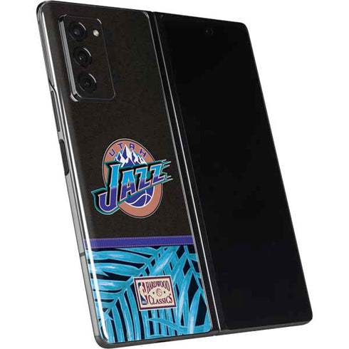 NBA Utah Jazz Retro Palms Galaxy Z Fold2 5G Skin