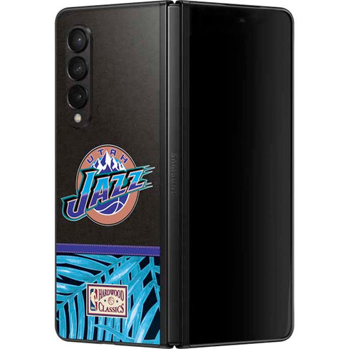 NBA Utah Jazz Retro Palms Galaxy Z Fold3 5G Skin