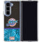 NBA Utah Jazz Retro Palms Galaxy Z Fold5 5G Clear Case
