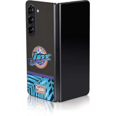 NBA Utah Jazz Retro Palms Galaxy Z Fold5 5G Skin