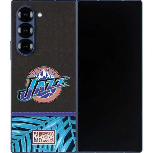 NBA Utah Jazz Retro Palms Galaxy Z Fold6 Skin
