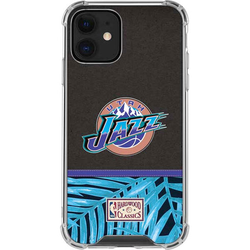NBA Utah Jazz Retro Palms iPhone 12 Mini Clear Case