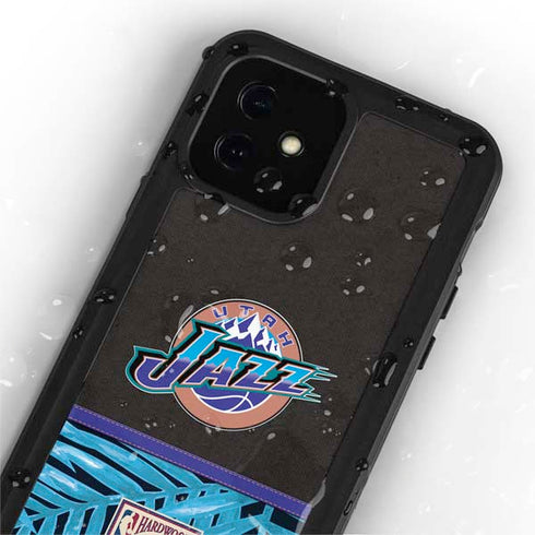 NBA Utah Jazz Retro Palms iPhone 12 Mini Waterproof Case