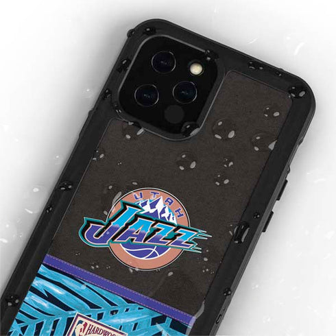 NBA Utah Jazz Retro Palms iPhone 12 Pro Waterproof Case