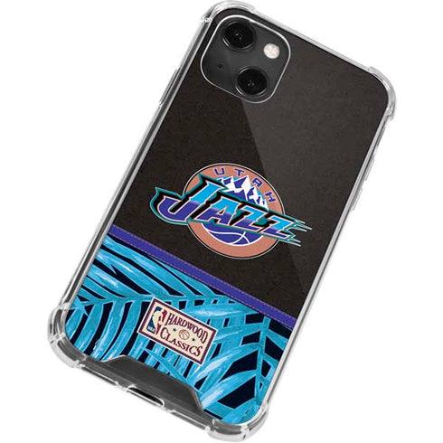 NBA Utah Jazz Retro Palms iPhone 13 Mini Clear Case