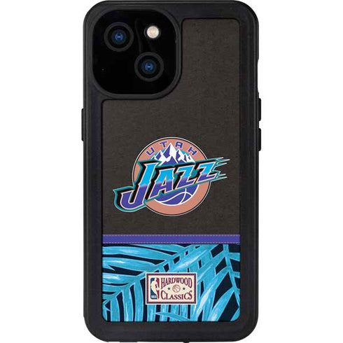 NBA Utah Jazz Retro Palms iPhone 13 Mini Waterproof Case