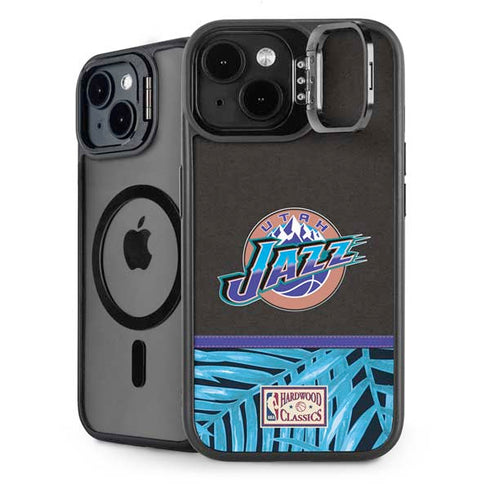 NBA Utah Jazz Retro Palms iPhone 14 Kickstand Case