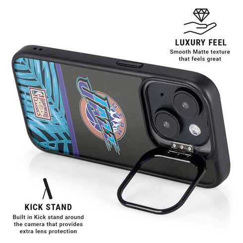 NBA Utah Jazz Retro Palms iPhone 14 Kickstand Case