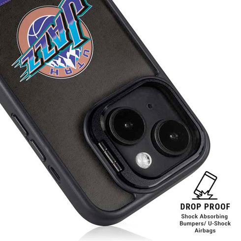 NBA Utah Jazz Retro Palms iPhone 14 Plus Kickstand Case