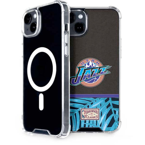 NBA Utah Jazz Retro Palms iPhone 14 Plus MagSafe Case
